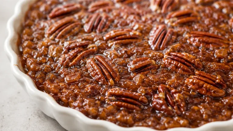 Magic Crustless Pecan Pie Recipe!