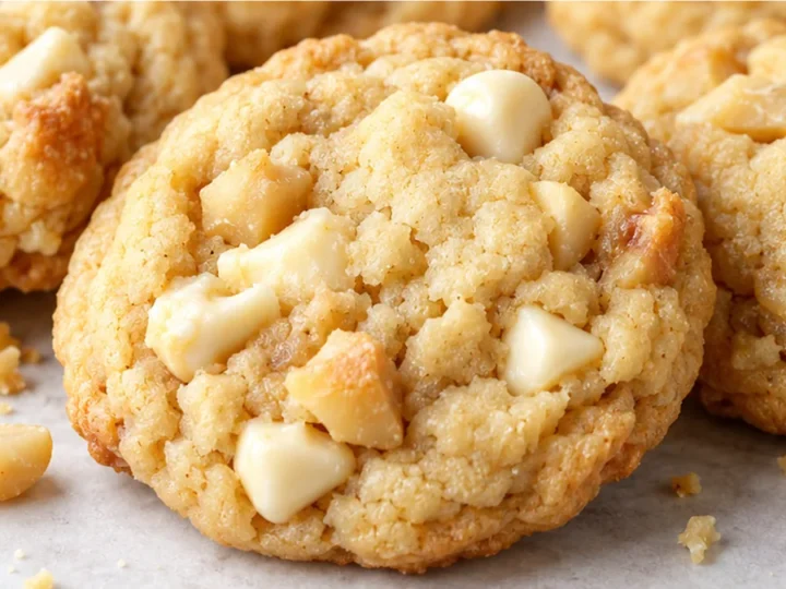 Chewy GF White Chocolate Macadamia Cookies