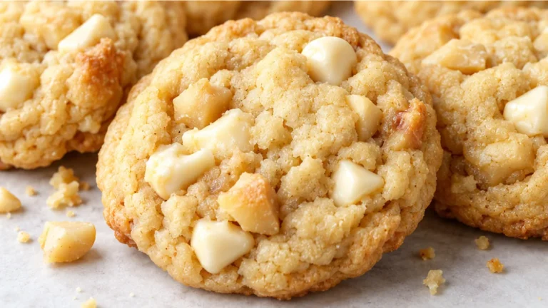 Chewy GF White Chocolate Macadamia Cookies