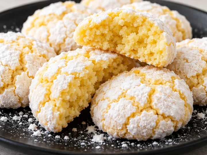 Zesty Lemon Crinkle Cookies